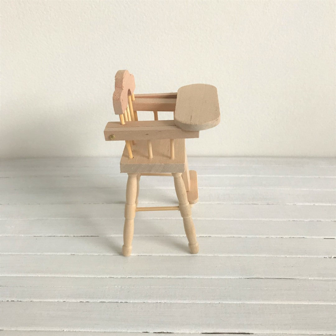 Kinderstoel naturel hout