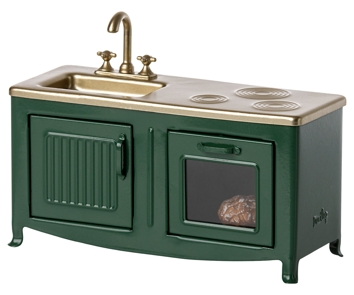 Maileg keuken groen, muis /kitchen green mouse