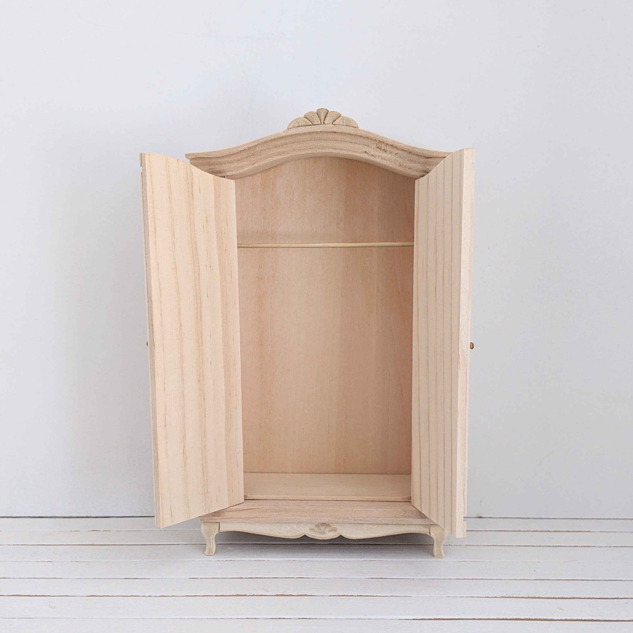 Kledingkast naturel hout