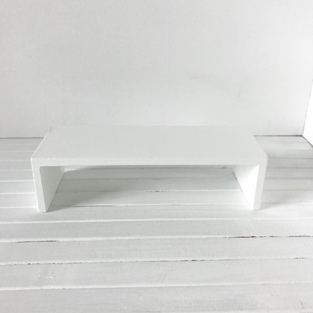 Langwerpige salontafel wit