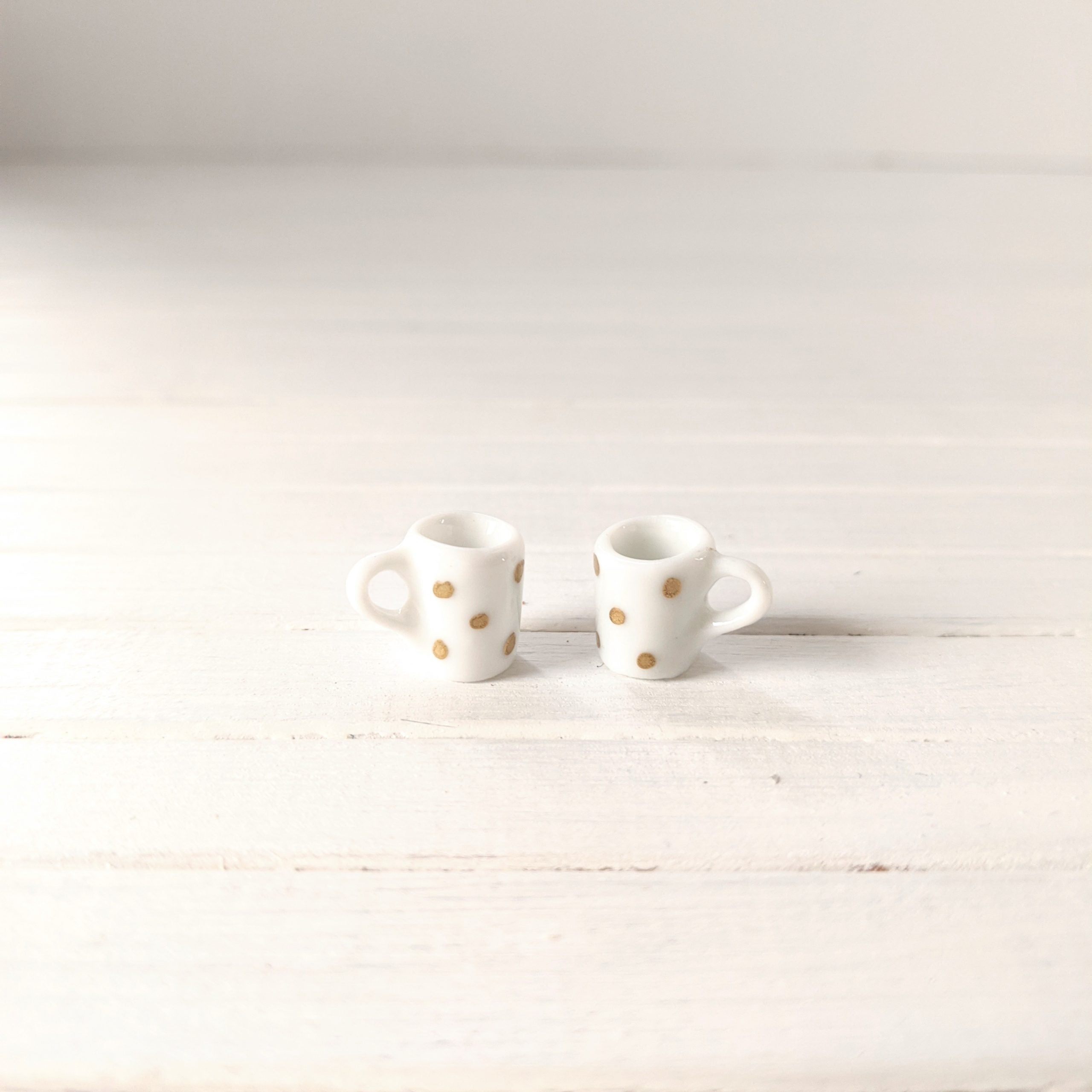 Set mokjes met gouden stipjes