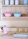 Mint green saucepan