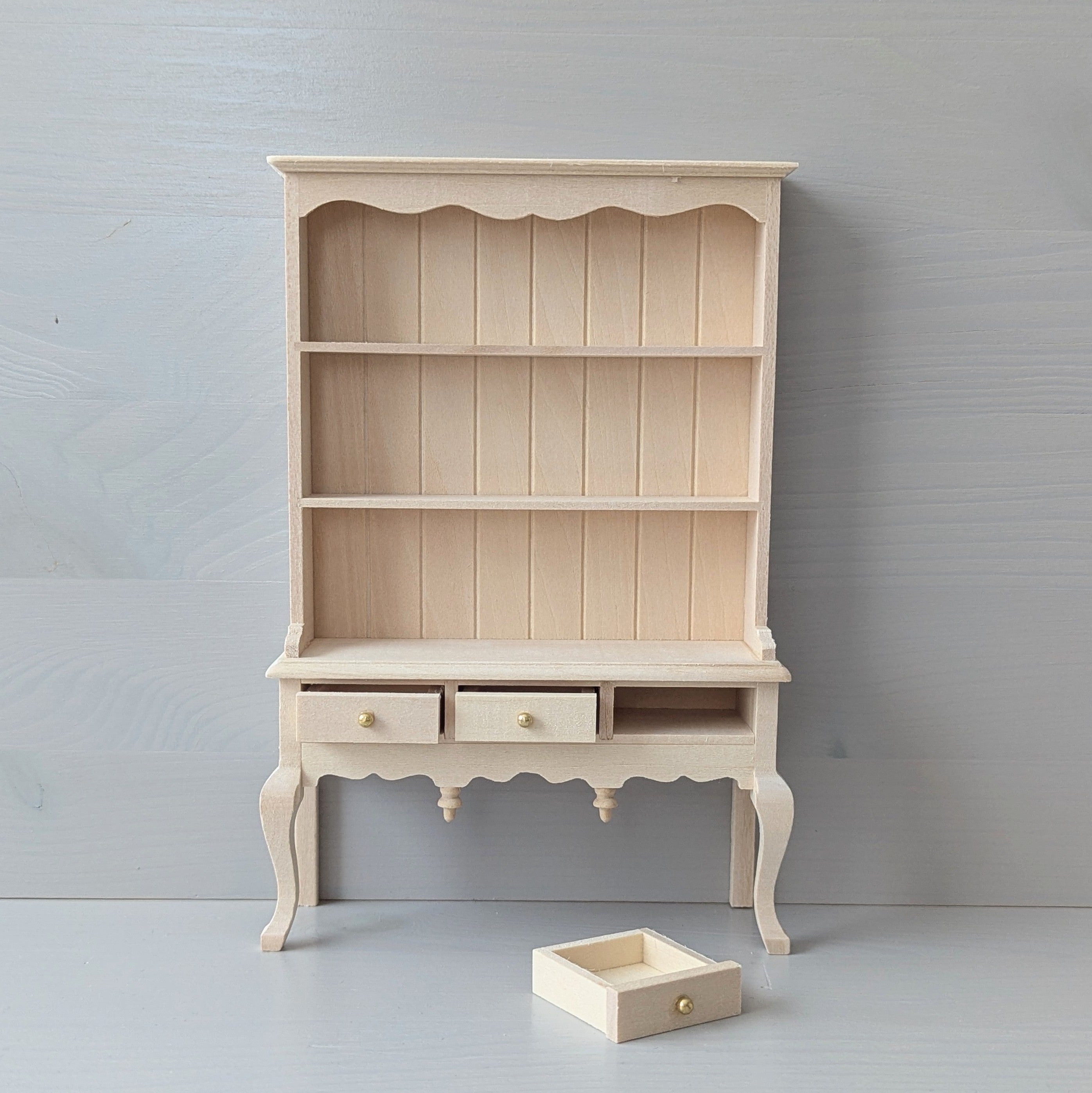 Sideboard on legs, natural wood