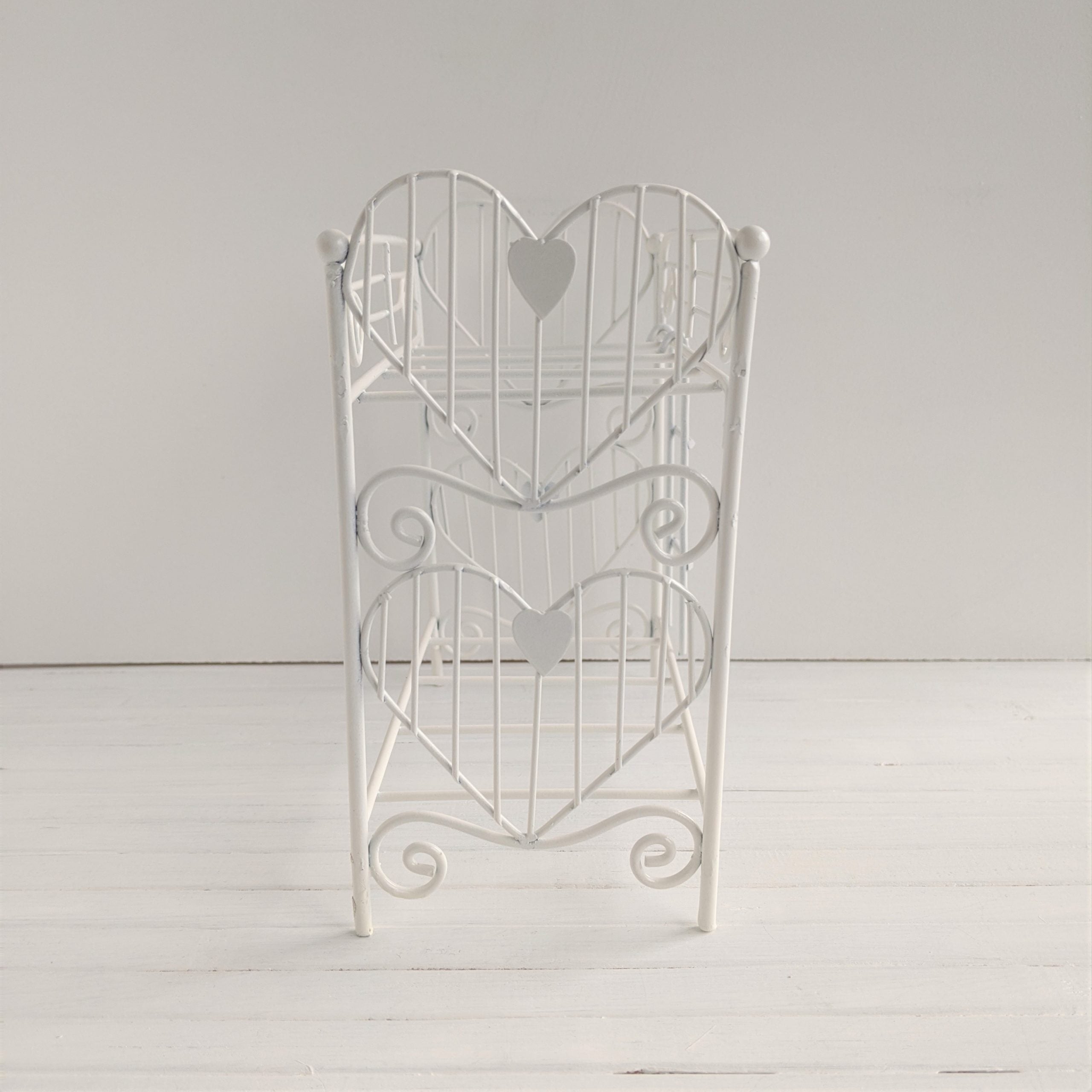 Metal bunk bed white