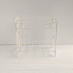Metal bunk bed white