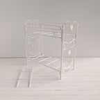 Metal bunk bed white