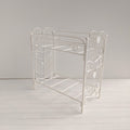 Metal bunk bed white
