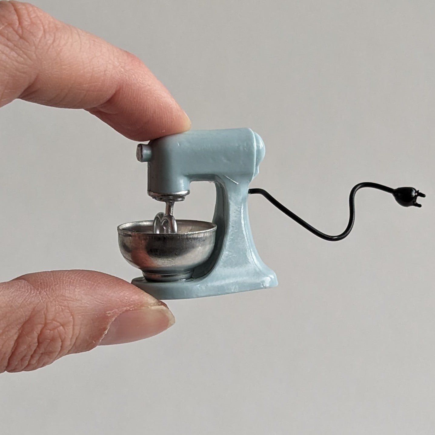 Lichtblauwe mixer blender