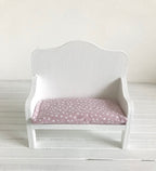 Matrasje oudroze met witte stippen (verschillende maten)