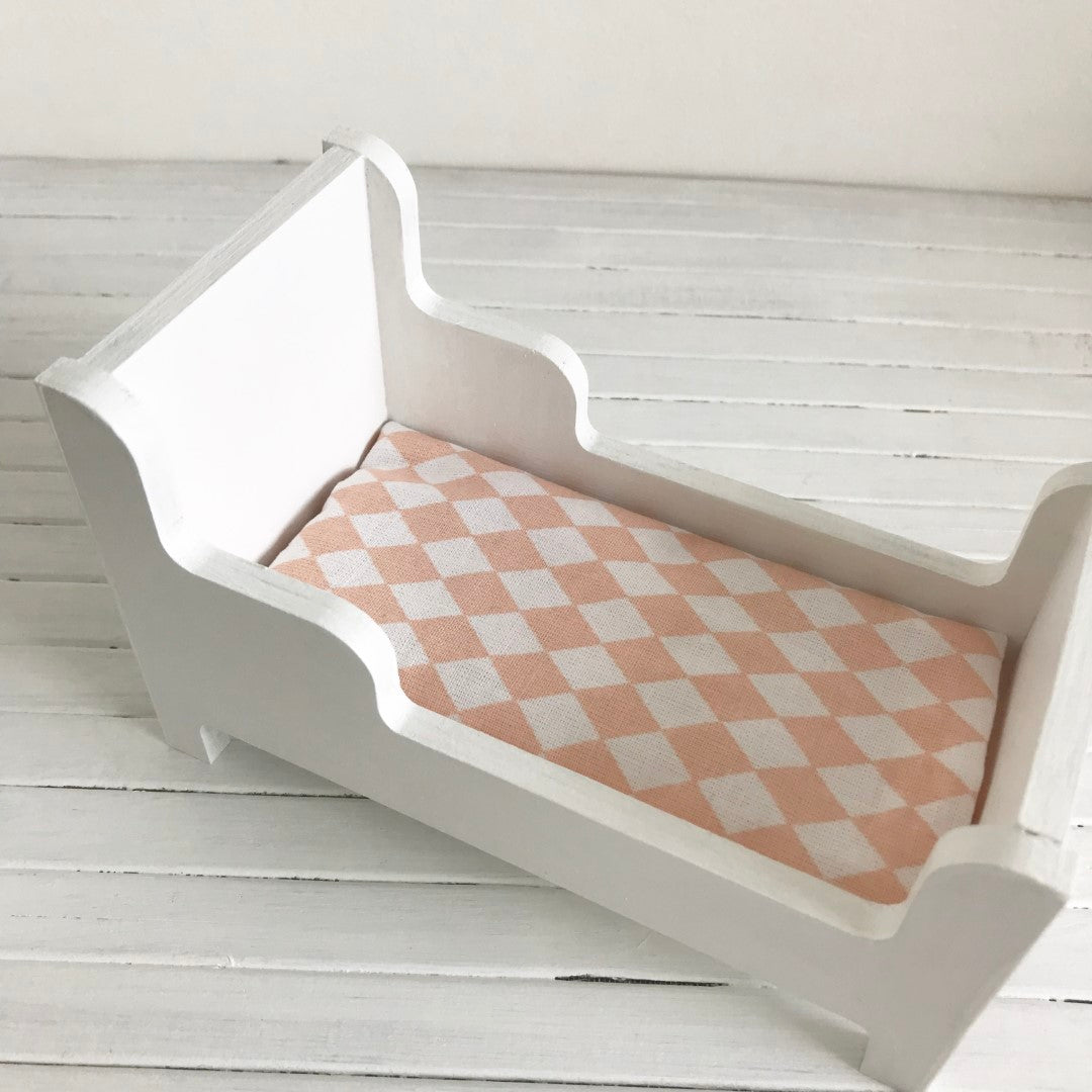 Matrasje oudroze met witte stippen (verschillende maten)