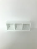 wit vakkenkastje voor het poppenhuis langwerpig (afgekeurd)