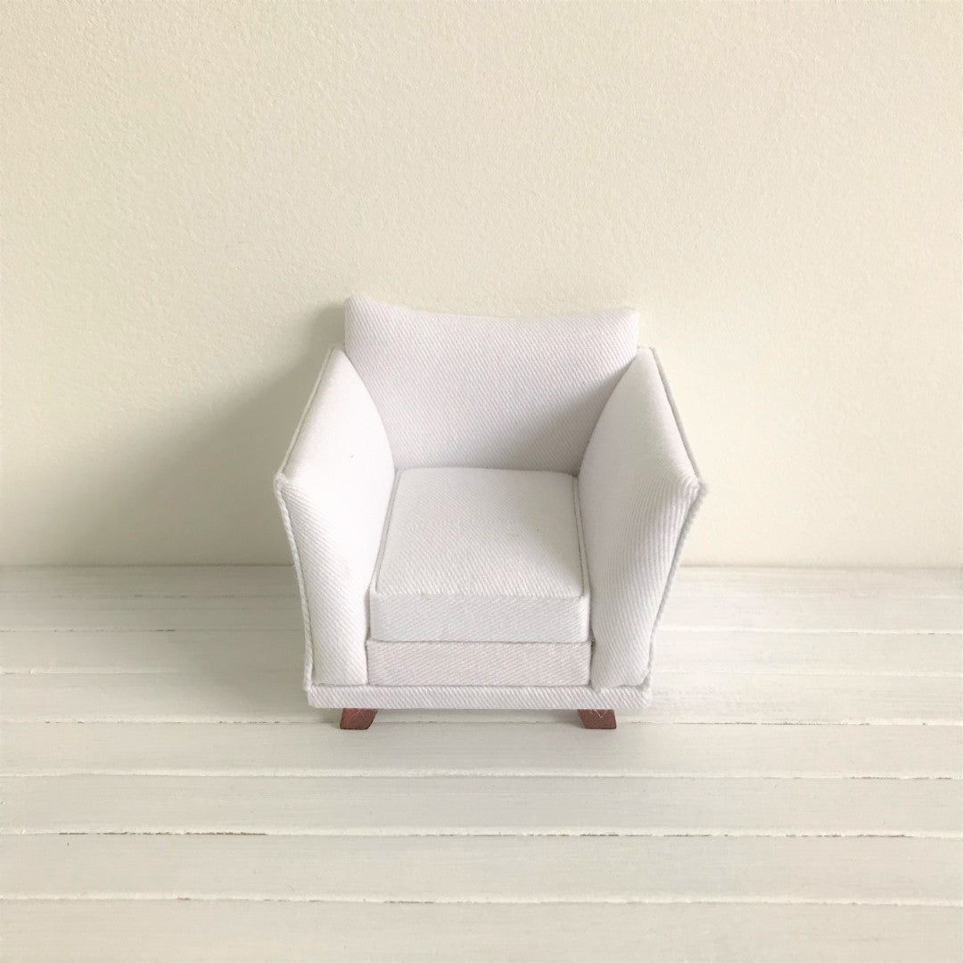 Stoel met leuningen wit